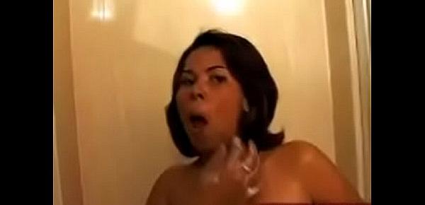  big boob latina shower